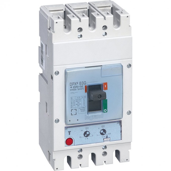 Автоматический выключатель LEGRAND DPX3 630 3P 400А 36kA/ТМ 422002 Автоматический выключатель LEGRAND DPX3 630 3P 400А 36kA/ТМ 422002