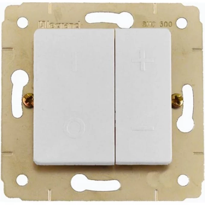 Кнопочный светорегулятор LEGRAND Cariva 40-600 В/ВА 50 Гц белый 773615 Кнопочный светорегулятор LEGRAND Cariva 40-600 В/ВА 50 Гц белый 773615