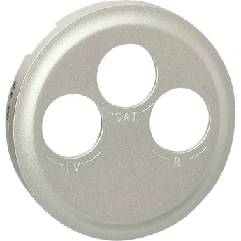 Лицевая панель LEGRAND Celiane для розетки TV/FM/SAT, титан Лицевая панель LEGRAND Celiane для розетки TV/FM/SAT, титан