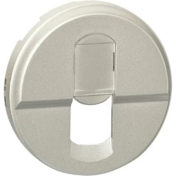 Лицевая панель LEGRAND Celiane розетки компьютерной, титан Лицевая панель LEGRAND Celiane розетки компьютерной, титан