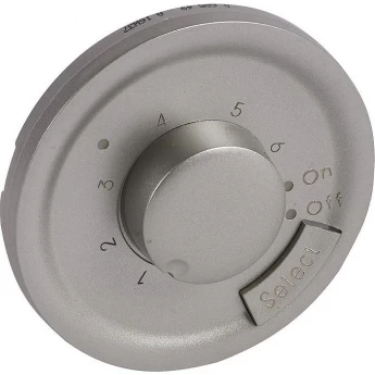 Лицевая панель LEGRAND Celiane термостат с датчиком для теплого пола Кат. № 0 674 05 титан Лицевая панель LEGRAND Celiane термостат с датчиком для теплого пола Кат. № 0 674 05 титан