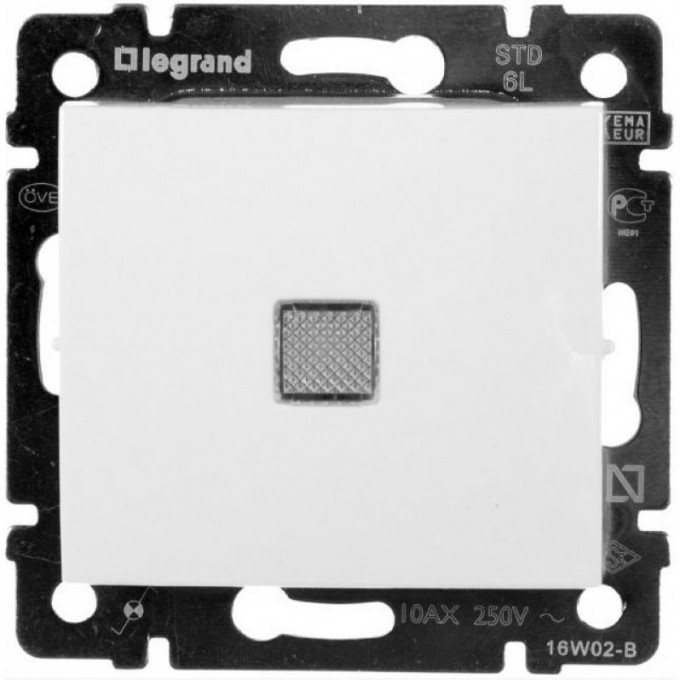 Переключатель LEGRAND Valena промежуточный с подсветкой 10 A 250 В белый 774448 Переключатель LEGRAND Valena промежуточный с подсветкой 10 A 250 В белый 774448