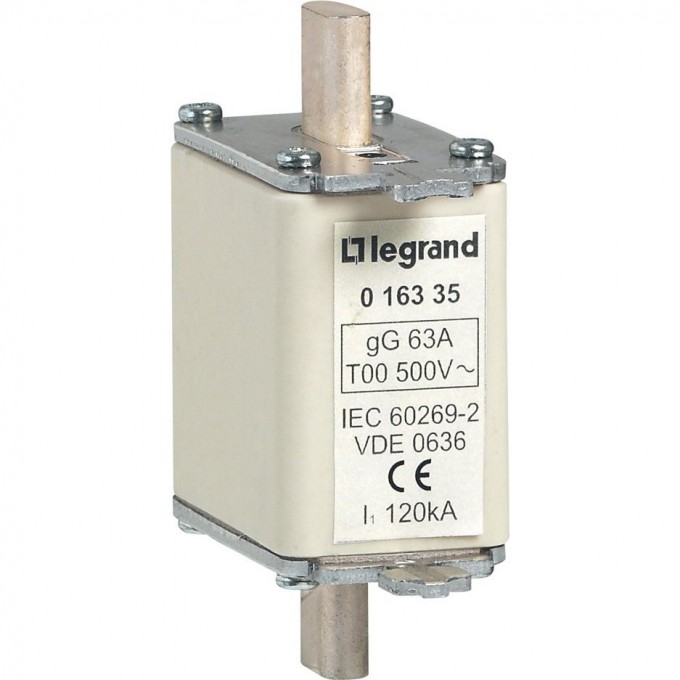 Предохранитель LEGRAND типа gG с индикатором 63 A 16335 Предохранитель LEGRAND типа gG с индикатором 63 A 16335