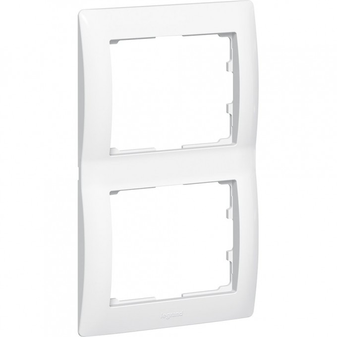 Рамка LEGRAND GALEA LIFE 2 поста вертикальная белый 771006 Рамка LEGRAND GALEA LIFE 2 поста вертикальная белый 771006
