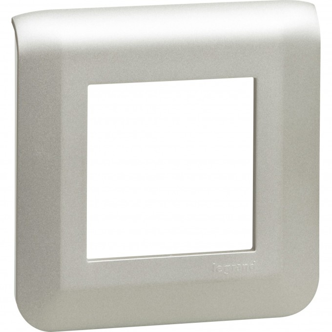 Рамка LEGRAND MOSAIC 2 модуля - алюминий 079302L Рамка LEGRAND MOSAIC 2 модуля - алюминий 079302L
