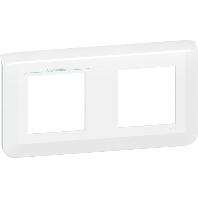 Рамка LEGRAND MOSAIC 2x2 модуля - антимикробная 078725L Рамка LEGRAND MOSAIC 2x2 модуля - антимикробная 078725L