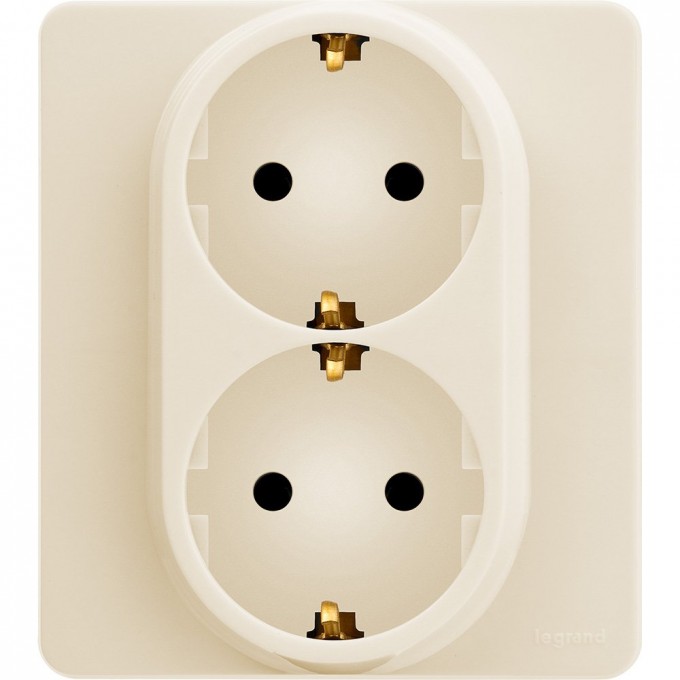 Розетка LEGRAND INSPIRIA 2 x 2К+З немецкий стандарт 16 А 250 В слоновая кость 673751 Розетка LEGRAND INSPIRIA 2 x 2К+З немецкий стандарт 16 А 250 В слоновая кость 673751