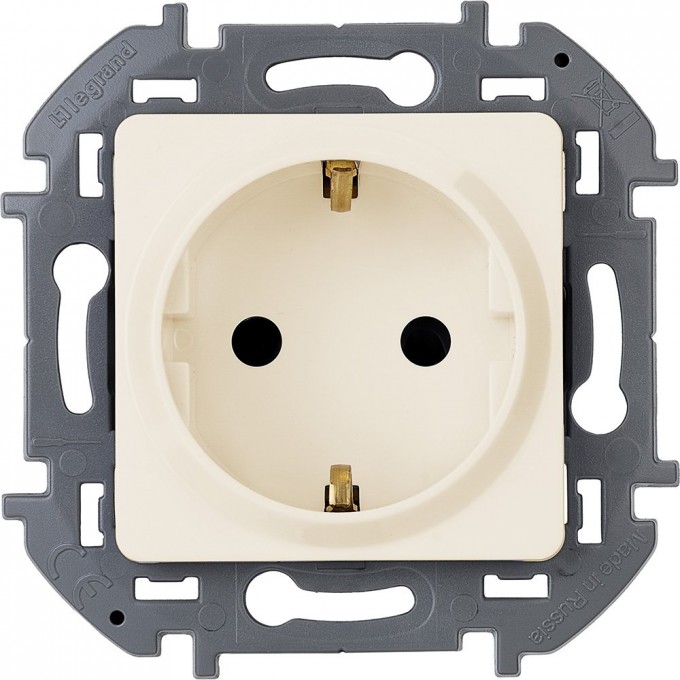 Розетка LEGRAND INSPIRIA 2К+З немецкий стандарт 16 А 250 В слоновая кость 673721 Розетка LEGRAND INSPIRIA 2К+З немецкий стандарт 16 А 250 В слоновая кость 673721