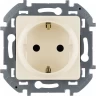 Розетка LEGRAND INSPIRIA 2К+З со шторками немецкий стандарт 16 А 250 В слоновая кость 673731