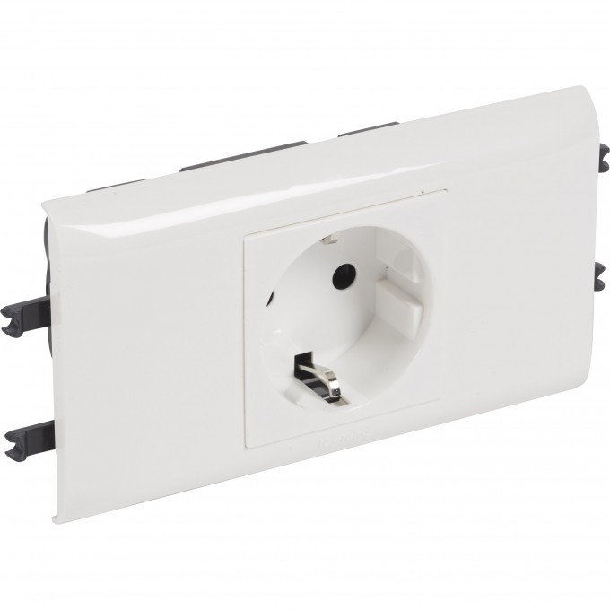Розетка LEGRAND Mosaic DLP для крышки 65мм немецкий стандарт 2К+З б/заж., белый 77431 Розетка LEGRAND Mosaic DLP для крышки 65мм немецкий стандарт 2К+З б/заж., белый 77431