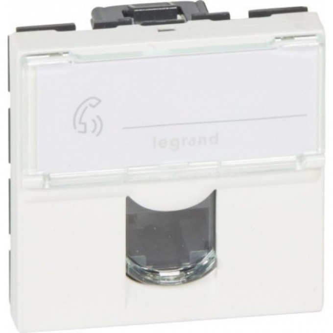 Розетка LEGRAND Mosaic RJ45 UTP кат.6, 90° вертикальная, 2 модуля, белый 76591 Розетка LEGRAND Mosaic RJ45 UTP кат.6, 90° вертикальная, 2 модуля, белый 76591