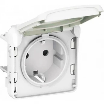 Розетка LEGRAND Plexo с заземлением 16A, с винтовыми зажимами, IP55, белый Розетка LEGRAND Plexo с заземлением 16A, с винтовыми зажимами, IP55, белый