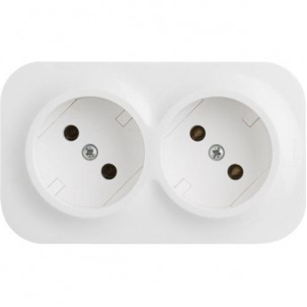 Розетка LEGRAND Quteo 16А IP20 250В 2х2P белая