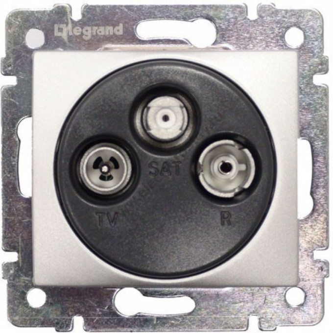 Розетка LEGRAND TV-FM-SAT Valena звезда 1.5 дБ 2400 МГц алюминий 770135 Розетка LEGRAND TV-FM-SAT Valena звезда 1.5 дБ 2400 МГц алюминий 770135