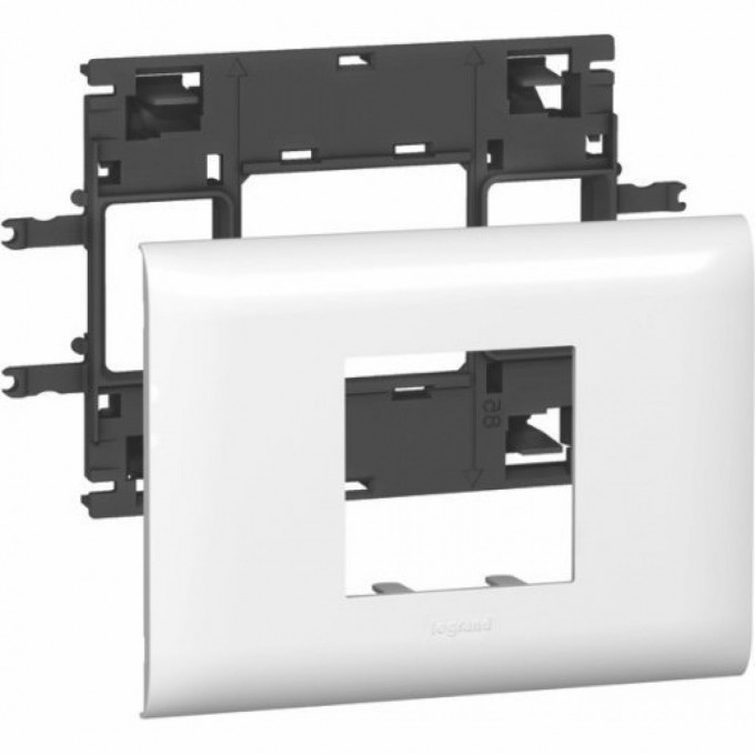 Суппорт/рамка LEGRAND Mosaic на 2 модуля для крышки DLP 85 мм 10992 Суппорт/рамка LEGRAND Mosaic на 2 модуля для крышки DLP 85 мм 10992