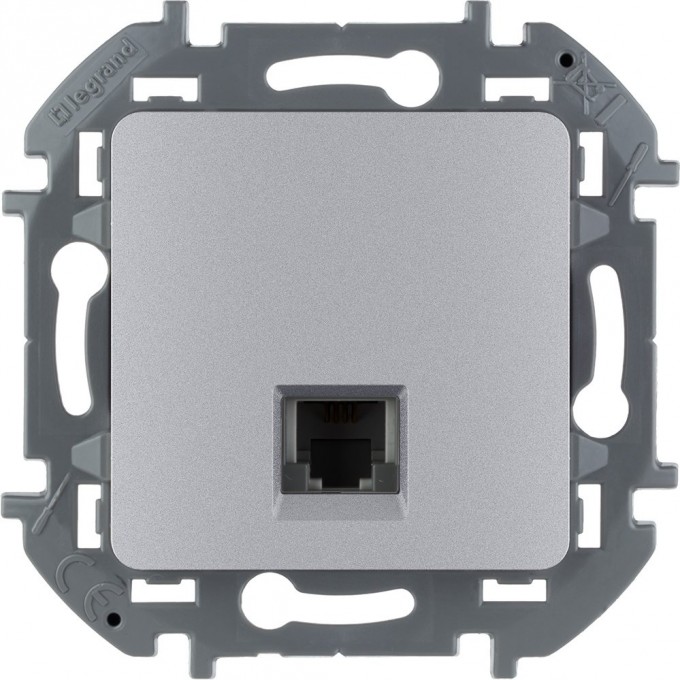 Телефонная розетка LEGRAND INSPIRIA RJ11 алюминий 673822 Телефонная розетка LEGRAND INSPIRIA RJ11 алюминий 673822