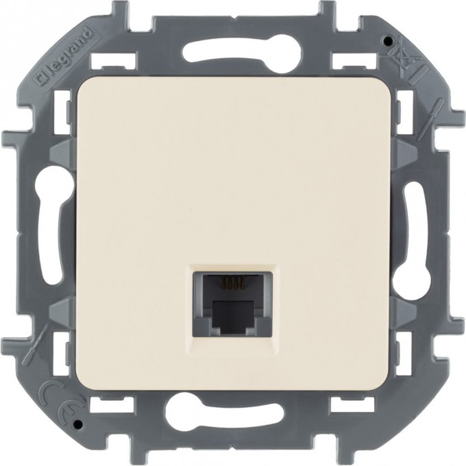 Телефонная розетка RJ11 LEGRAND INSPIRIA слоновая кость 673821 Телефонная розетка RJ11 LEGRAND INSPIRIA слоновая кость 673821