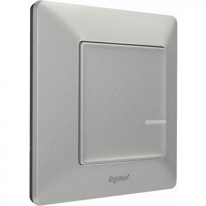 Умный беспроводной выключатель LEGRAND Valena Life with NETATMO 1-клавишный, алюминий 752385 Умный беспроводной выключатель LEGRAND Valena Life with NETATMO 1-клавишный, алюминий 752385