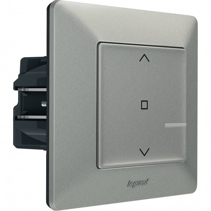 Умный выключатель рольставней LEGRAND Valena Life with NETATMO 500 ВА 230В, алюминий 752390 Умный выключатель рольставней LEGRAND Valena Life with NETATMO 500 ВА 230В, алюминий 752390