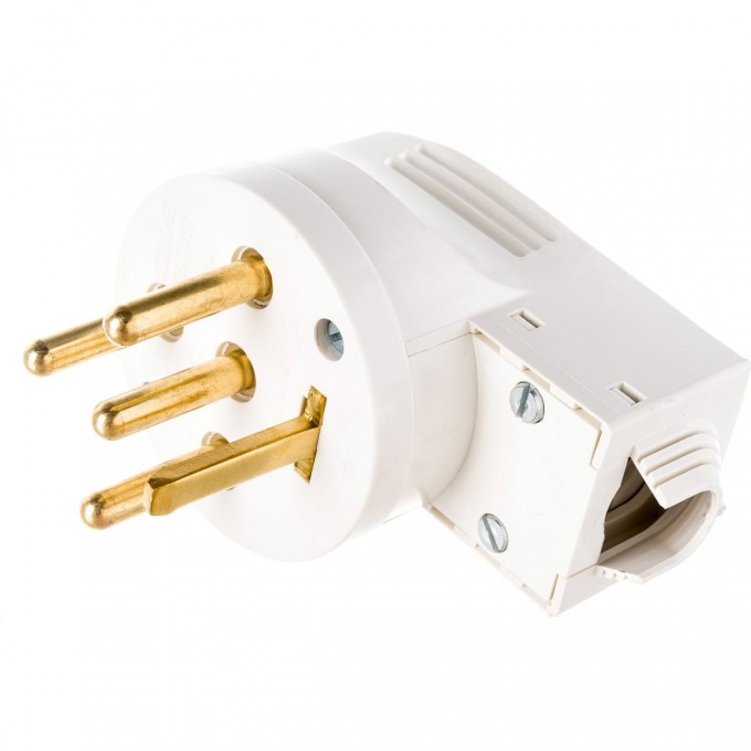Вилка силовая LEGRAND 3К+Н+З 32А, белый 55807 Вилка силовая LEGRAND 3К+Н+З 32А, белый 55807