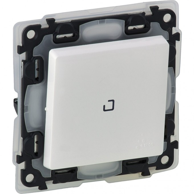 Выключатель LEGRAND Valena LIFE IP44 10АХ 250В с подсветкой с лицевой панелью белый 752161 Выключатель LEGRAND Valena LIFE IP44 10АХ 250В с подсветкой с лицевой панелью белый 752161