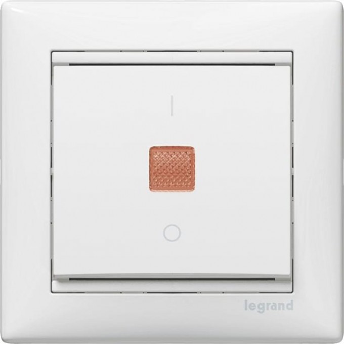Выключатель LEGRAND Valena одноклавишный с подсветкой 10А IP31 белый 694261 Выключатель LEGRAND Valena одноклавишный с подсветкой 10А IP31 белый 694261