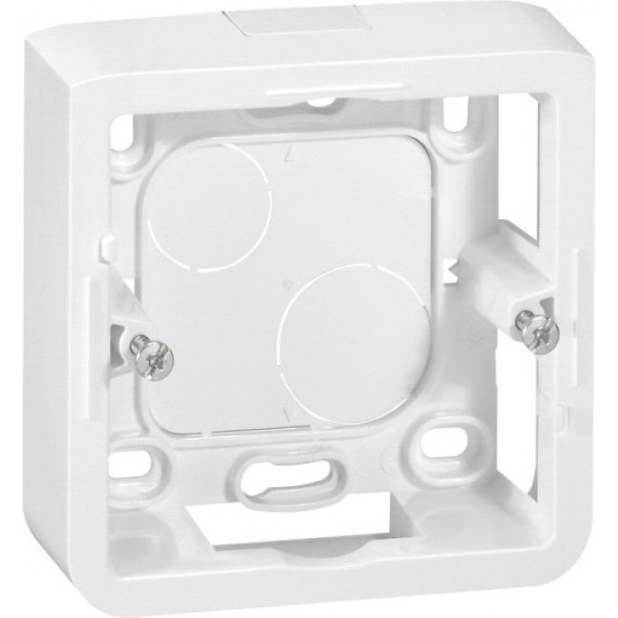 Коробка LEGRAND Mosaic накладная 2 модуля. высота 40мм, белый 80281 Коробка LEGRAND Mosaic накладная 2 модуля. высота 40мм, белый 80281