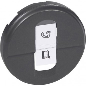 Лицевая панель LEGRAND Celiane розетки RJ 45 UTP/FTP., графит