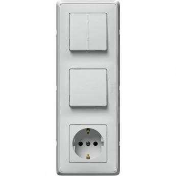 Моноблок 3-постовой LEGRAND Cariva, белый Моноблок 3-постовой LEGRAND Cariva, белый