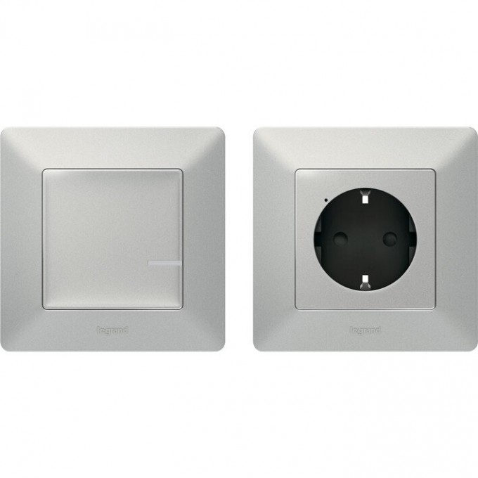 Пакет для управления бытовыми электроприборами LEGRAND Valena Allure with NETATMO, алюминий 752354 Пакет для управления бытовыми электроприборами LEGRAND Valena Allure with NETATMO, алюминий 752354