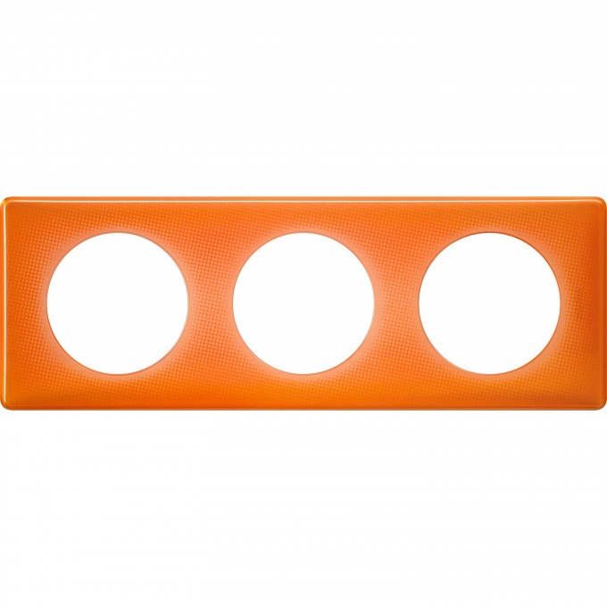 Рамка LEGRAND Celiane 3 поста Оранжевый муар 066653 Рамка LEGRAND Celiane 3 поста Оранжевый муар 066653