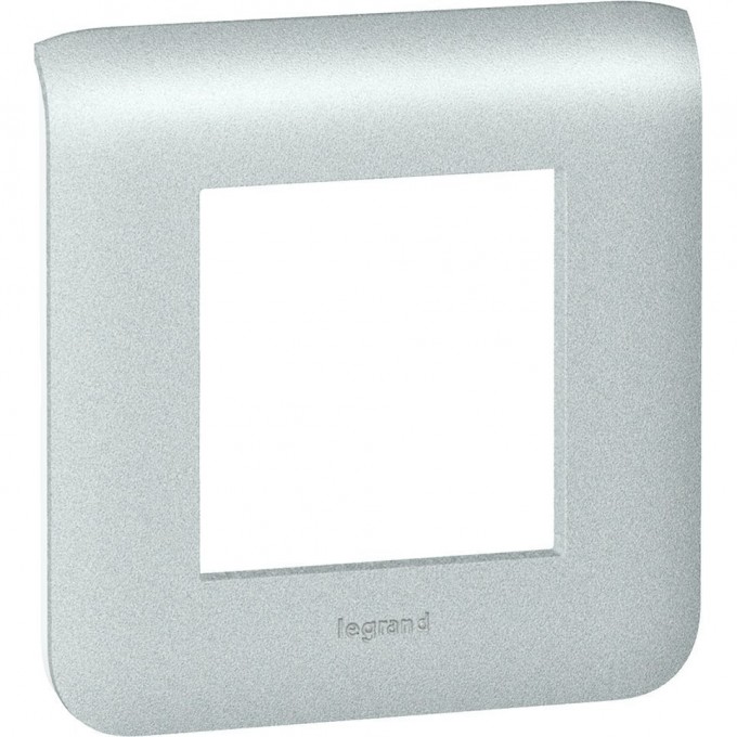 Рамка LEGRAND пластиковая Mosaic 2 модуля Алюминий 079302 Рамка LEGRAND пластиковая Mosaic 2 модуля Алюминий 079302