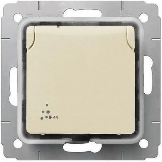 Розетка LEGRAND Cariva 2К+3 с защитными шторками IP 44 16 А 250 В слоновая кость 773745 Розетка LEGRAND Cariva 2К+3 с защитными шторками IP 44 16 А 250 В слоновая кость 773745