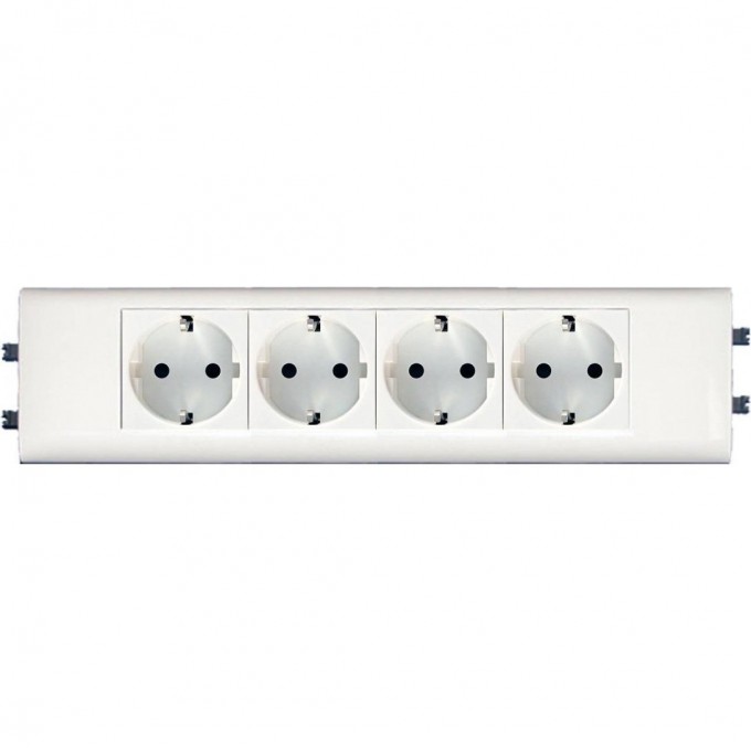 Розетка LEGRAND Mosaic DLP для крышки 65мм немецкий стандарт 4X2К+З б/заж., белый 77434 Розетка LEGRAND Mosaic DLP для крышки 65мм немецкий стандарт 4X2К+З б/заж., белый 77434