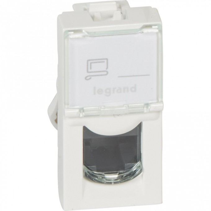 Розетка LEGRAND Mosaic RJ45 UTP кат.5е 1 модуль, белый 76551 Розетка LEGRAND Mosaic RJ45 UTP кат.5е 1 модуль, белый 76551