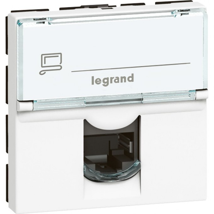 Розетка LEGRAND Mosaic RJ45 UTP кат.6, 2 модуля, белый 76564 Розетка LEGRAND Mosaic RJ45 UTP кат.6, 2 модуля, белый 76564