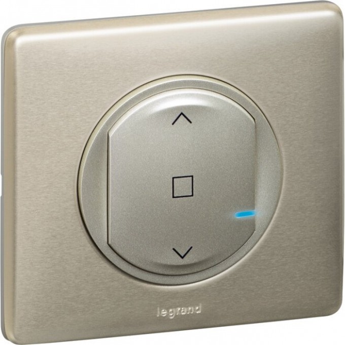 Умный выключатель рольставней LEGRAND Celiane with NETATMO 500 ВА 230В, титан 67776 Умный выключатель рольставней LEGRAND Celiane with NETATMO 500 ВА 230В, титан 67776