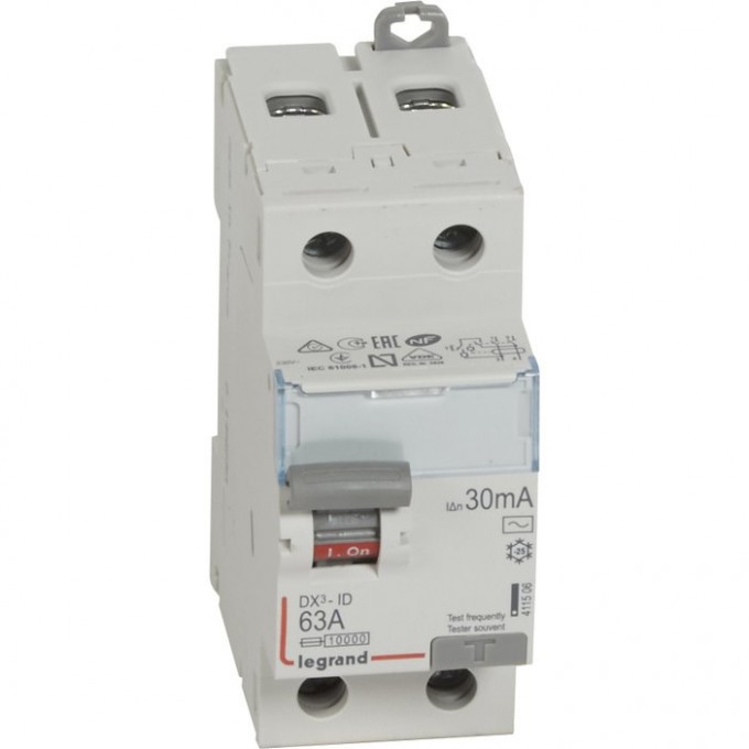 Выключатель дифференциального тока LEGRAND DX3 2П 25А 30мА-AC 411504 Выключатель дифференциального тока LEGRAND DX3 2П 25А 30мА-AC 411504