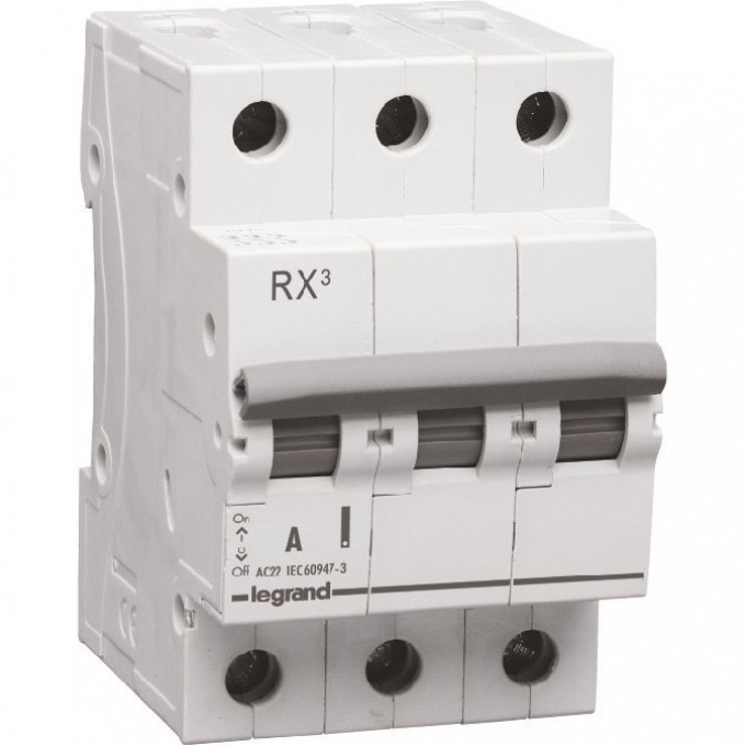 Выключатель-разъединитель LEGRAND RX3 80А 3П белый 419414 Выключатель-разъединитель LEGRAND RX3 80А 3П белый 419414